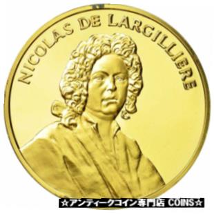  アンティークコイン コイン 金貨 銀貨   France, Medal, Nicolas de Largilliere, MS(63), Vermeil