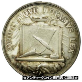  アンティークコイン コイン 金貨 銀貨   France, Token, Chambre des Notaires d'Arras, Tasset, MS(60-62), Silver