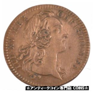 yɔi/iۏ؏tz AeB[NRC RC   [] [#70397] France, Royal, Token, 1742, EF(40-45), Copper, Feuardent #2057, 6.80