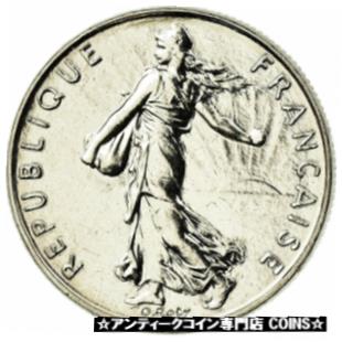 [#851079] Coin, France, Semeuse, 1/2 Franc, 1999, Paris, MS(65-70), Nickel※関税は当ショップ負担（お客様負担無し）※全国送料無料・海外輸送無料※商品の状態は画像をご確...