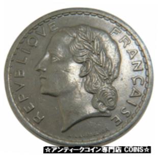 ڶ/ʼݾڽա ƥ    [̵] [#50484] FRANCE, Lavrillier, 5 Francs, 1938, Paris, KM #888, AU(50-53), Nickel