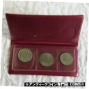 ユーゴスラビア 1970 - 1975 3 コイン未流通セット - 茶色の財布YUGOSLAVIA 1970 - 1975 3 COIN UNCIRCULATE...