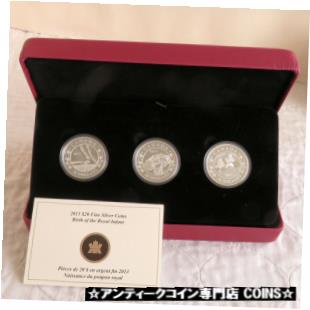 yɔi/iۏ؏tz AeB[NRC RC   [] CANADA 2013 BIRTH OF A ROYAL INFANT .9999 FINE SILVER 3 X $20 SET - boxed/coa