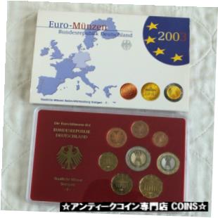 yɔi/iۏ؏tz AeB[NRC RC   [] GERMANY 2003 7 COIN EURO PROOF SET f MINT MARK - unopened/outer