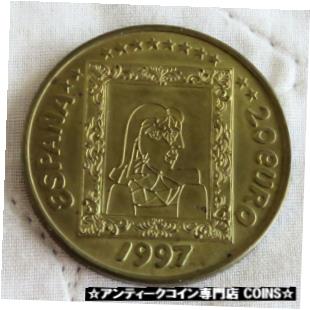 スペイン 1997 ピカソ プルーフ パターン 20 ユーロSPAIN 1997 PICASSO PROOF PATTERN 20 EURO