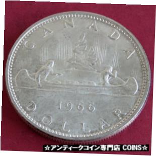 yɔi/iۏ؏tz AeB[NRC RC   [] CANADA 1966 VOYAGEUR SILVER DOLLAR