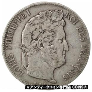 yɔi/iۏ؏tz AeB[NRC RC   [] [#80287] FRANCE, Louis-Philippe, 5 Francs, 1839, Rouen, KM #749.2, VF(20-25)