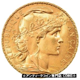  アンティークコイン コイン 金貨 銀貨   Coin, France, Marianne, 20 Francs, 1907, MS(63), Gold, KM:857
