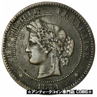  アンティークコイン コイン 金貨 銀貨   Coin, France, Dupuis, 10 Centimes, 1871, Paris, VF(20-25), Bronze