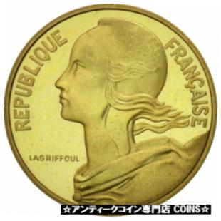  アンティークコイン コイン 金貨 銀貨   France, 10 Centimes, 1974, Piefort, MS(63), Aluminum-Bronze, KM:P491
