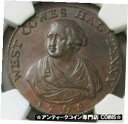1798年 イギリス 1/2 ペニー ハンプシャー・ウェスト・カウズ 紋章 NGC MS 63 ブラウン1798 GREAT BRITAIN 1/2 PENNY...