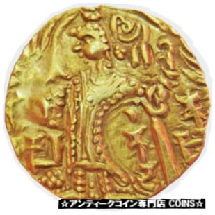  アンティークコイン コイン 金貨 銀貨  c. 400 AD GOLD INDIA KUSHAN KIDARITE SUCCESSION AV DINAR 7.86 GRAMS CHOICE XF