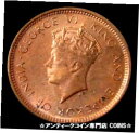 【極美品/品質保証書付】 アンティークコイン コイン 金貨 銀貨 [送料無料] 1937 CEYLON HALF CENT KING GEORGE V COIN RED MINT STATE