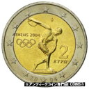 【極美品/品質保証書付】 アンティークコイン コイン 金貨 銀貨 [送料無料] [#466053] Greece, 2 Euro, Olympics Athens, 2004, MS(63), Bi-Metallic, KM:209