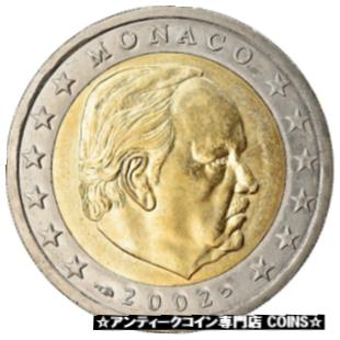  アンティークコイン コイン 金貨 銀貨   Monaco, 2 Euro, 2002, MS(63), Bi-Metallic, KM:174