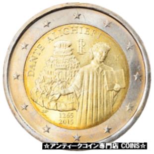  アンティークコイン コイン 金貨 銀貨   Italy, 2 Euro, Dante Alighieri, 2015, MS(63), Bi-Metallic, KM:New