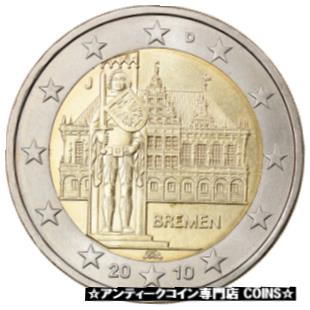  アンティークコイン コイン 金貨 銀貨   GERMANY - FEDERAL REPUBLIC, 2 Euro, 2010, Hambourg, bremen, MS(63)