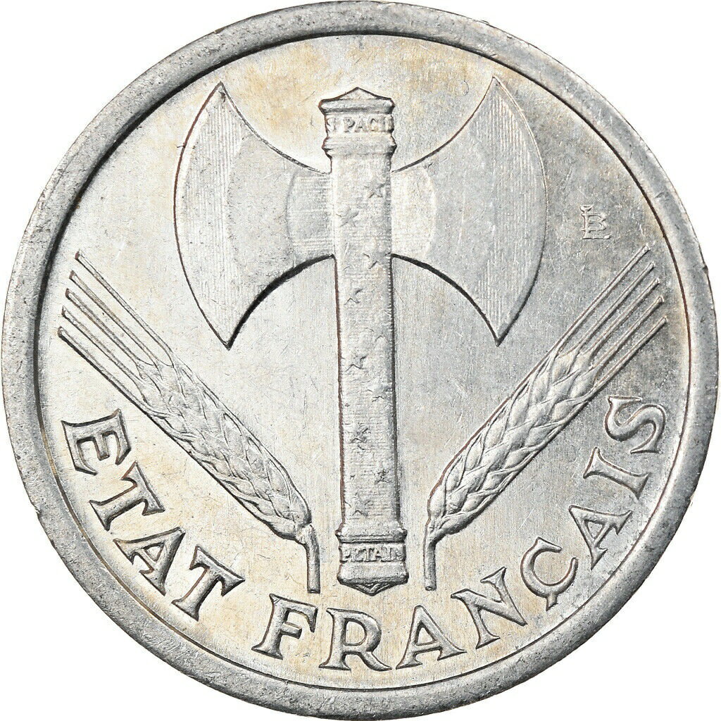 yɔi/iۏ؏tz AeB[NRC RC   [] [#919928] Coin, France, Bazor, Franc, 1942, Paris, AU(55-58), Aluminum, KM:902.1