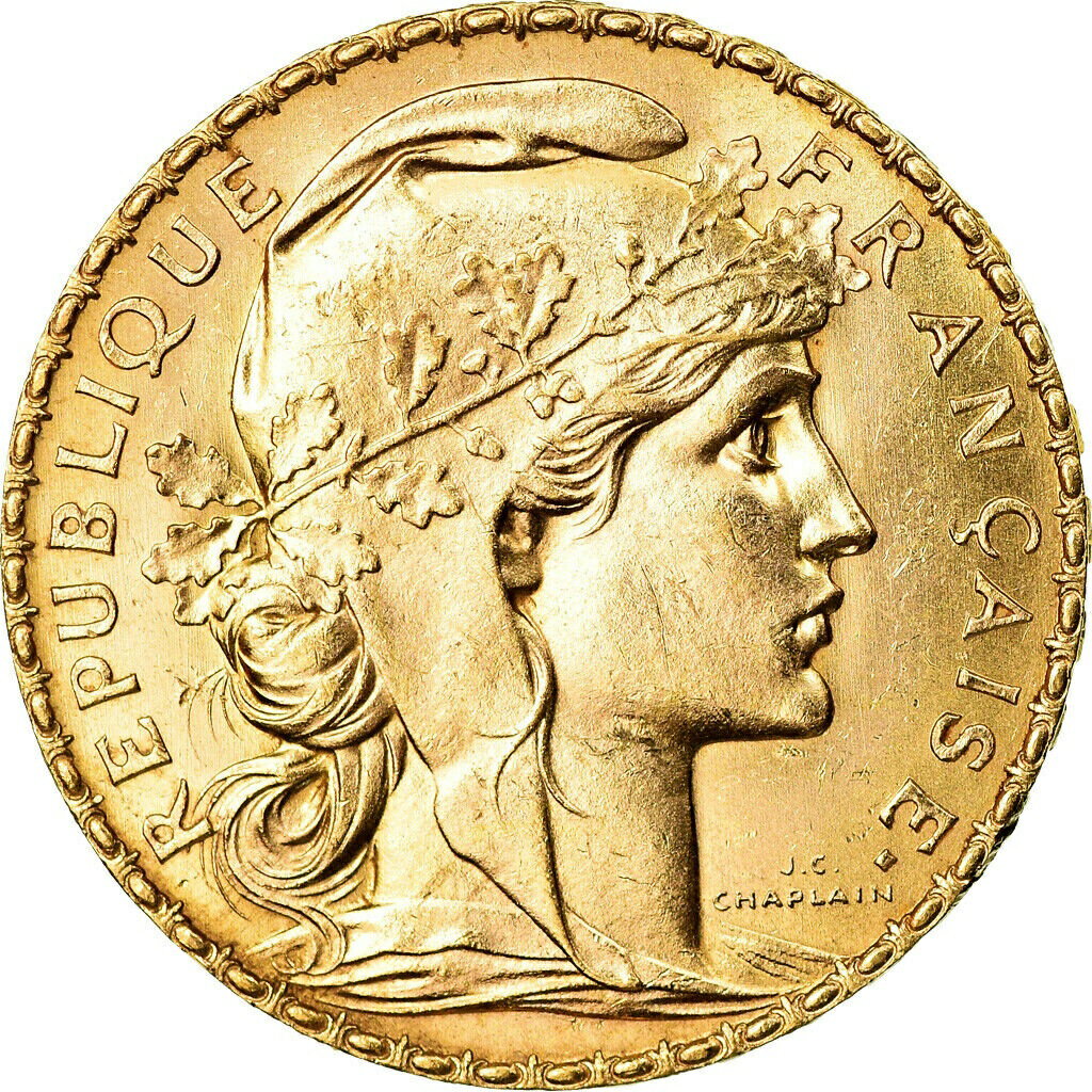  アンティークコイン コイン 金貨 銀貨   Coin, France, Marianne, 20 Francs, 1907, Paris, AU(55-58), Gold