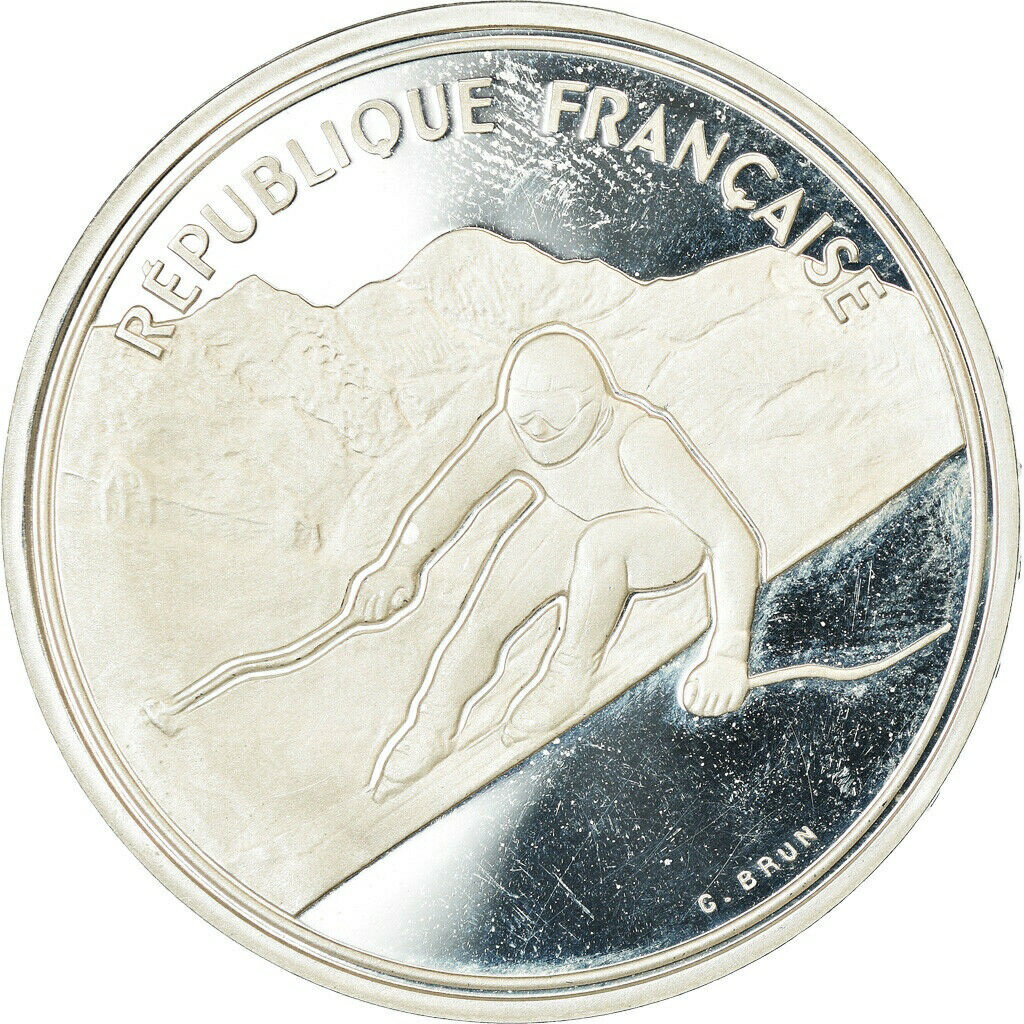  アンティークコイン コイン 金貨 銀貨   Coin, France, 100 Francs, 1989, BE, AU(55-58), Silver, KM:971
