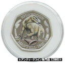 【極美品/品質保証書付】 アンティークコイン コイン 金貨 銀貨 送料無料 2020 Dinosauria Iguanodon Colour 50p Fifty Pence Silver Proof Coin Box Coa