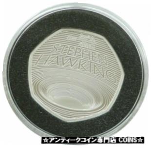  アンティークコイン コイン 金貨 銀貨  2019 Royal Mint Stephen Hawking Piedfort 50p Fifty Pence Silver Proof Coin