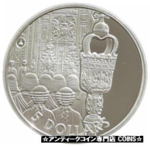  アンティークコイン コイン 金貨 銀貨  2002 Solomon Islands Golden Jubilee $5 Five Dollar Silver Gold Proof Coin