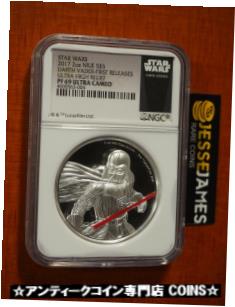  アンティークコイン コイン 金貨 銀貨  2017 $5 NIUE PROOF SILVER DARTH VADER STAR WARS NGC PF69 ULTRA CAMEO FR HR 2 OZ