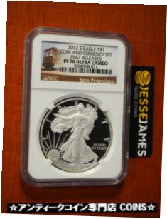  アンティークコイン コイン 金貨 銀貨  2012 S PROOF SILVER EAGLE NGC PF70 ULTRA CAMEO FR FROM COIN & CURRENCY SET