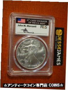  アンティークコイン コイン 金貨 銀貨  2020 (P) SILVER EAGLE PCGS MS70 MERCANTI STRUCK AT PHILADELPHIA FIRST STRIKE