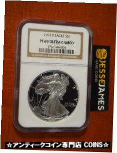  アンティークコイン コイン 金貨 銀貨  1997 P PROOF SILVER EAGLE NGC PF69 ULTRA CAMEO CLASSIC BROWN LABEL