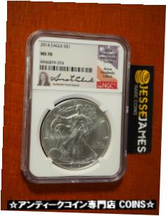 yɔi/iۏ؏tz AeB[NRC RC   [] 2014 SILVER EAGLE NGC MS70 ANNA CABRAL HAND SIGNED LABEL