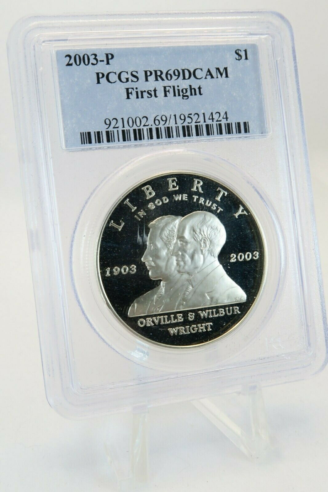 ڶ/ʼݾڽա ƥ    [̵] 2003-P PCGS PR69DCAM First Flight $1 Modern Commemorative Silver Proof