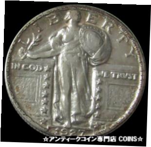 ڶ/ʼݾڽա ƥ    [̵] 1927 SILVER US STANDING LIBERTY QUARTER 25C SLQ COIN ABOUT UNCIRCULATED