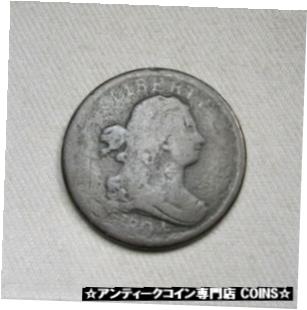 ڶ/ʼݾڽա ƥ    [̵] 1804 Plain 4 Stemless Draped Bust Half Cent Coin AJ34