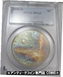 ڶ/ʼݾڽա ƥ    [̵] 1890-O Silver Morgan Dollar End-Of-Roll Toning PCGS MS63 Coin SAM91