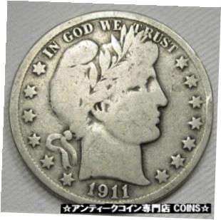 ڶ/ʼݾڽա ƥ    [̵] 1911-S Barber Half Dollar VG Coin AF453