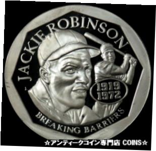  アンティークコイン コイン 金貨 銀貨  JACKIE ROBINSON 1919-1972 BREAKING BARRIERS 1 OZ SILVER ROUND