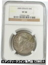 yɔi/iۏ؏tz AeB[NRC RC   [] 1899 SILVER STRAITS SETTLEMENTS 50 CENT NGC VERY FINE 30