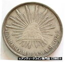 yɔi/iۏ؏tz AeB[NRC RC   [] 1899 Mo AM SILVER MEXICO UN PESO CAP & RAYS COIN AU CONDITION MEXICO CITY MINT