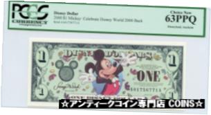  アンティークコイン コイン 金貨 銀貨  Disney Dollar 2000A $1 Mickey (Celebrate Disney World 2000) PCGS ChoiceNew 63PPQ