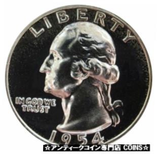 ڶ/ʼݾڽա ƥ    [̵] 1954 SILVER UNITED STATES WASHINGTON QUARTER COIN GEM PROOF CONDITION