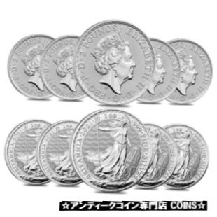 ڶ/ʼݾڽա ƥ    [̵] Lot of 10 - 2021 Great Britain 1 oz Silver Britannia Coin .999 Fine BU