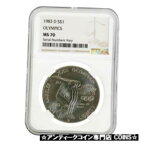 【極美品/品質保証書付】 アンティークコイン コイン 金貨 銀貨 [送料無料] 1983 D Olympics $1 Silver Dollar Commemorative NGC MS 70