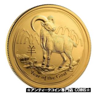 ڶ/ʼݾڽա ƥ    [̵] 2015 1/2 oz Gold Lunar Year of The Goat BU Australia Perth Mint In Cap