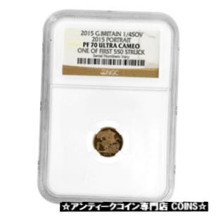 ڶ/ʼݾڽա ƥ    [̵] 2015 British Proof Gold Quarter Sovereign 5th Portrait NGC PF 70 UCAM