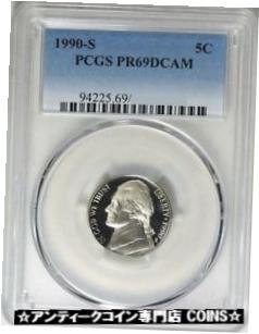 ڶ/ʼݾڽա ƥ    [̵] 1990-S JEFFERSON PROOF NICKEL 5c PCGS PR69DCAM