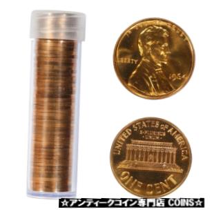 【極美品/品質保証書付】 アンティークコイン コイン 金貨 銀貨 [送料無料] 1964 LINCOLN MEMORIAL CENT PENNY GEM PROOF RED FULL ROLL 50 COINS