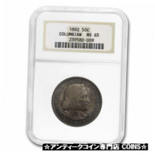 ڶ/ʼݾڽա ƥ    [̵] 1892 Columbian Expo Half Dollar MS-65 NGC (Toned) - SKU#231183