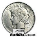 【極美品/品質保証書付】 アンティークコイン コイン 金貨 銀貨 [送料無料] 1922-1935 Peace Silver Dollars AU (Random Years) - SKU #10870